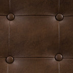 HomePop Large Tufted Storage Bench - Antique Brown