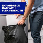 Hefty Ultra Strong Signature Scents 13 Gallon Trash Bags, Fresh Clean Breeze Scent, Tall Kitchen Trash Bags with 25% More Scent Technology, Blackout, 80 Count