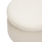 Babyletto Enoki Storage Ottoman in Ivory Boucle, Greenguard Gold and CertiPUR-US Certified