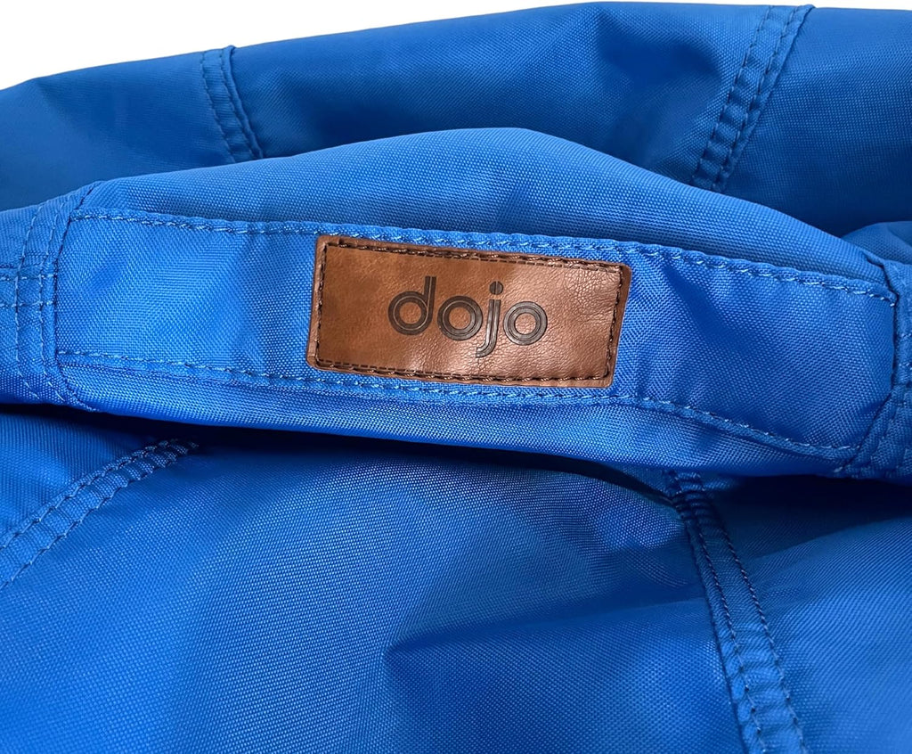 Dojo Teardrop Bean Bag Chair (Filled) - Plush Ultra Soft Giant Bean Bag for Adults, Teens - Double Stitched, Easy to Clean (Oxford Blue, Filled Bean Bag)
