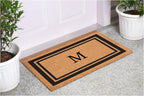 Calloway Mills 152962436M Black Border 24" x 36" Monogram Doormat, (Letter M)