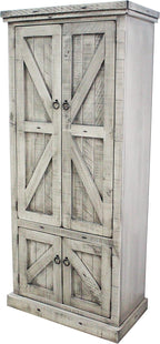 American Heartland MFG. Rustic Double Door Pantry, Rustic Dela Verria