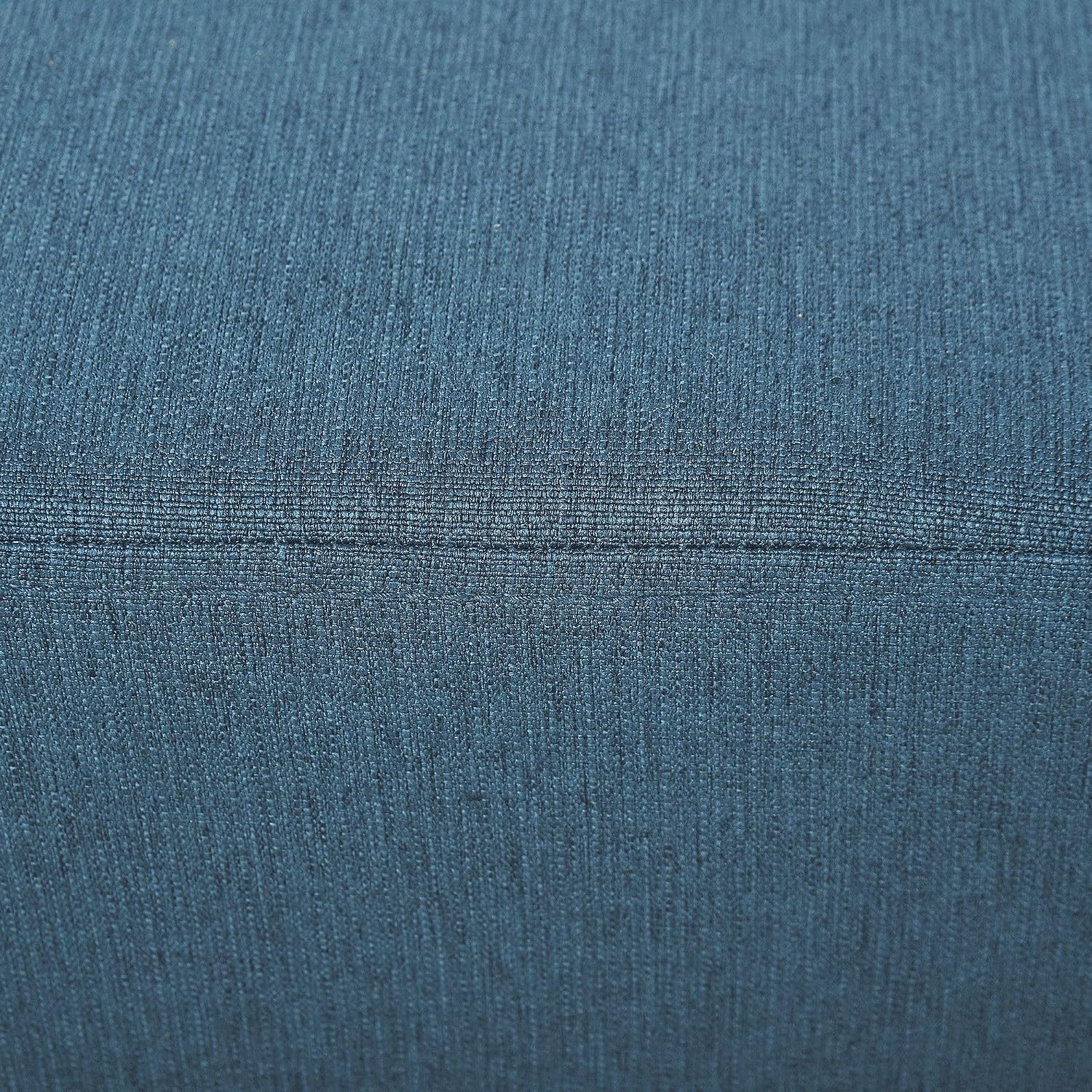 Blue Linen Fabric Ottoman Footrest - Multi-Functional for Living Room, Bedroom & Entryway