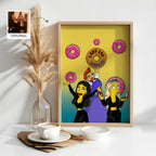NudoHome Personalized Custom Yellow Portrait – Hand-Drawn Cartoon Style from Your Photo | Gift for Birthdays, Christmas, Mother’s Day, and Father’s Day, Gift