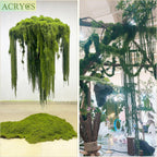 60 Pcs Hanging Moss Vines Faux Moss Garland for Decorating Artificial Amaranthus Hanging Flowers 59-62 Inch Fake Mossy Rope for Crafts Wedding Arch Floral Arrangment Wall Hanging Mantle Outdoor