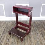 FixtureDisplays 32X20X20" Prayer Bench, Padded Kneeler with Book Shelf, Easy Fold-Away Prayer Table Chair 10104