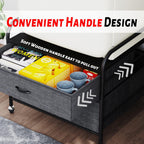 Mini Fridge Stand, 120LBS Mini Fridge Table, 2 Drawer Fridge Cart, Mini Fridge Stand with Storage, Metal Frame Iron Top, 4 Swivel Wheels for Home Kitchen, Black