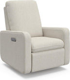 Graco Teddi Power Recliner Swivel Glider, Electronic Power Recline, Oeko-TEX 100 Certified, USB-A & USB-C Charger, Premium Cushioning & Comfort – (Dune Basketweave)