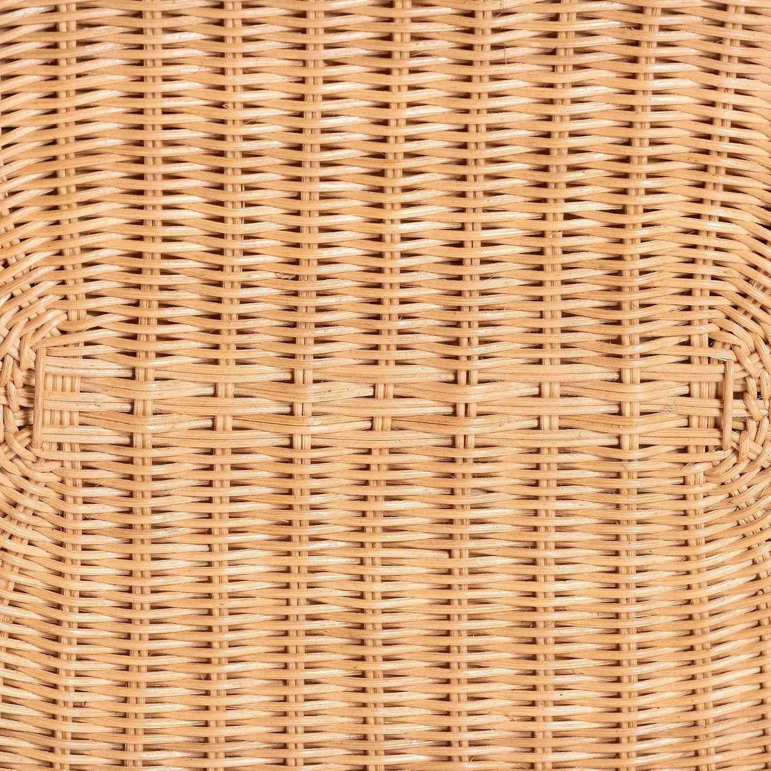 Bali & pari Elissa Bohemian Light Honey Rattan Elephant End Table