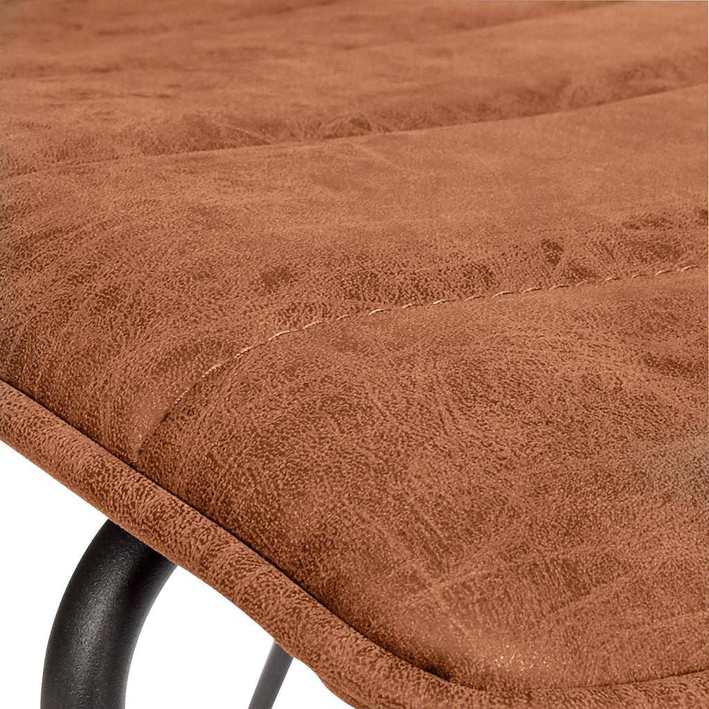 OSP Home Furnishings Halo 2-Pack Faux Leather Stacking Chairs with Sturdy Metal Frame, Sand