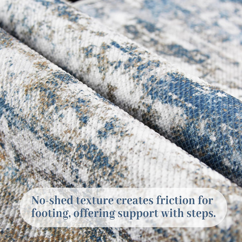 Runners for Hallways Ultra Non-Slip 2x10 Long Runner Rugs Washable Abstract Tear and Stain Resistance No Pile Lightweight Modern Rug Runners for Entryway, Kitchen, Walkway, Entrance, Multi