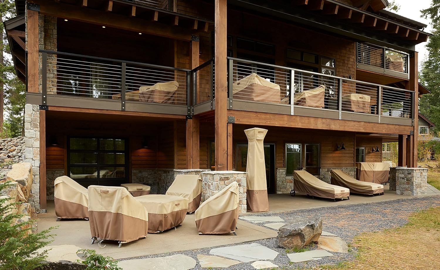 Classic Accessories Veranda's Best Waterproof Log Rack Cover, 96 x 24 x 42 Inch