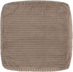 icon Amara Small Cord Bean Bag Footstool with Filling Included, Brown