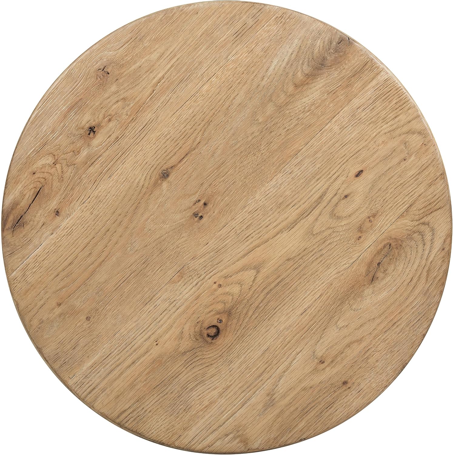 Hooker Driftwood Round End Table in Light Brown Wood Furniture