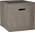 Zeller Storage Box, Grey, Fleece 32x32x32, Fabric
