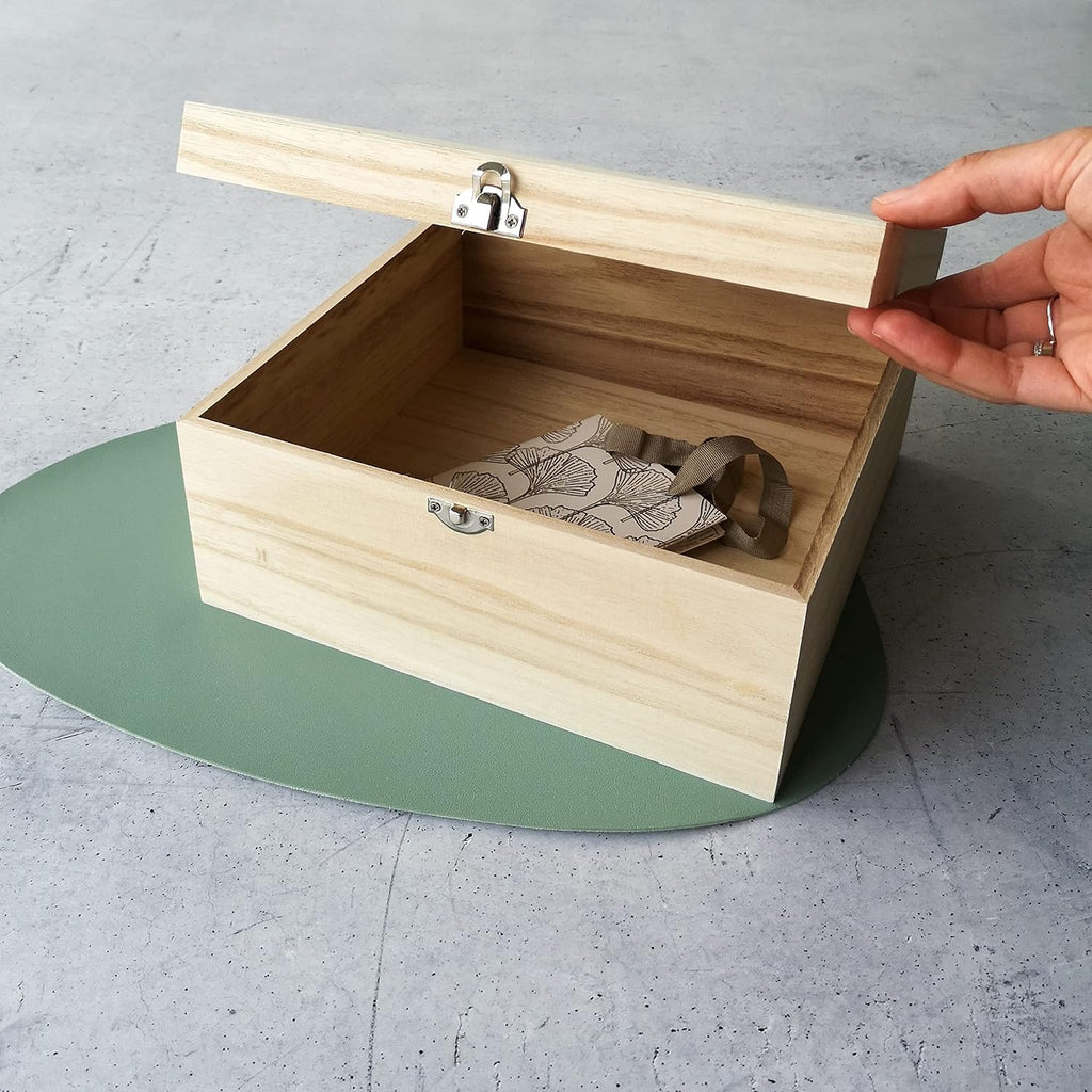 Zeller Storage Box, Brown, 26 x 26 x 12.5 cm