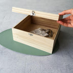 Zeller Storage Box, Brown, 26 x 26 x 12.5 cm