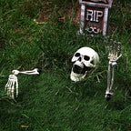 yosager Realistic Skull and Skeleton Arms Stakes, Indoor Outdoor Graveyard Best Halloween Yard Decorations