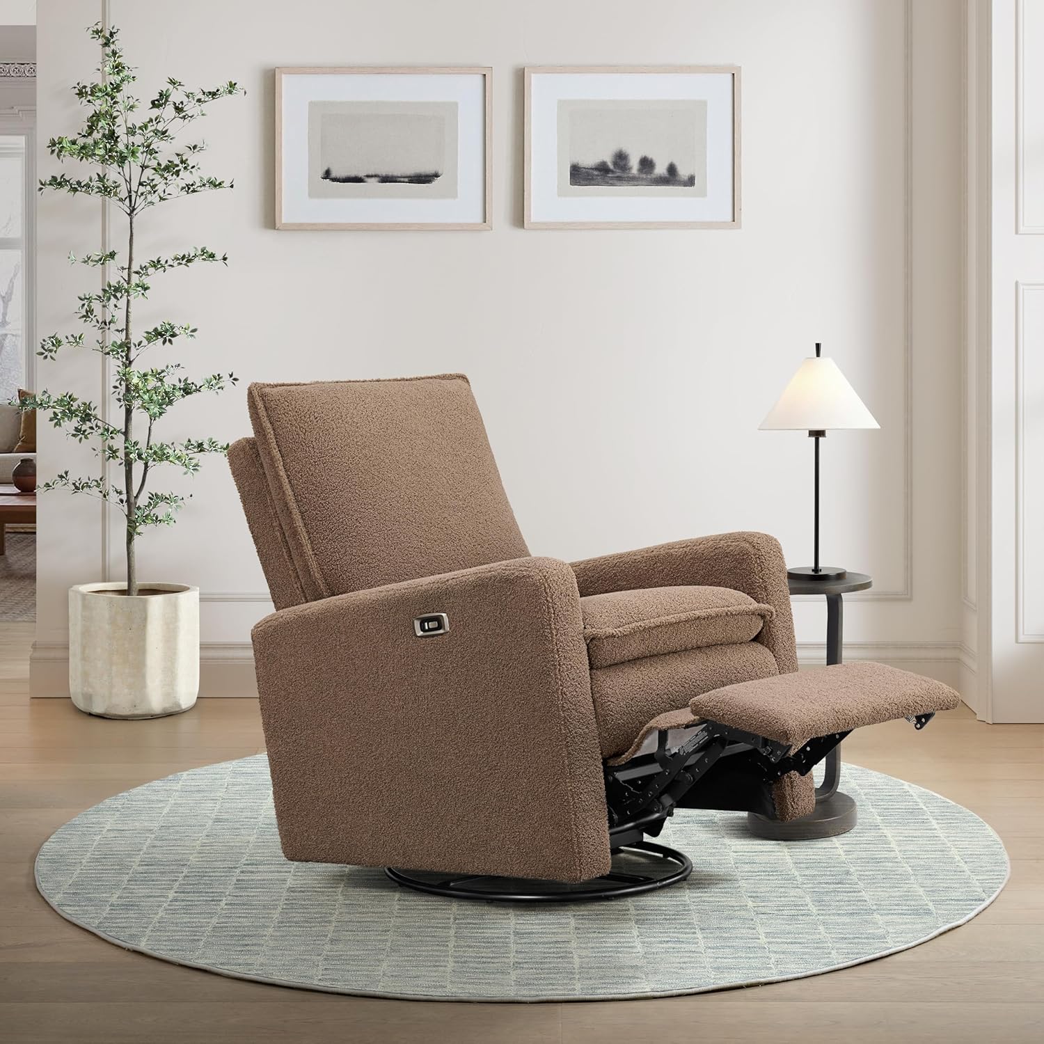 Oxford Baby Uptown Power Recliner/Glider, Teddy Brown