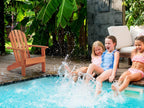 SoliWood Kids Outdoor Wooden Adirondack Chair for Patio Garden Backyard Porch Pool