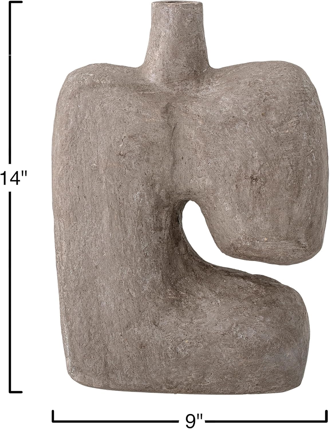 Bloomingville Grey Paper Mache Vase