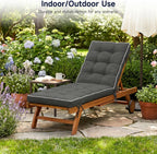 Chaise Lounge Cushion 72x21 Inch Quick Dry - 2 Pack Outdoor Sun Lounger Seat Pad with Shredded Foam for Patio Furniture, Poolside