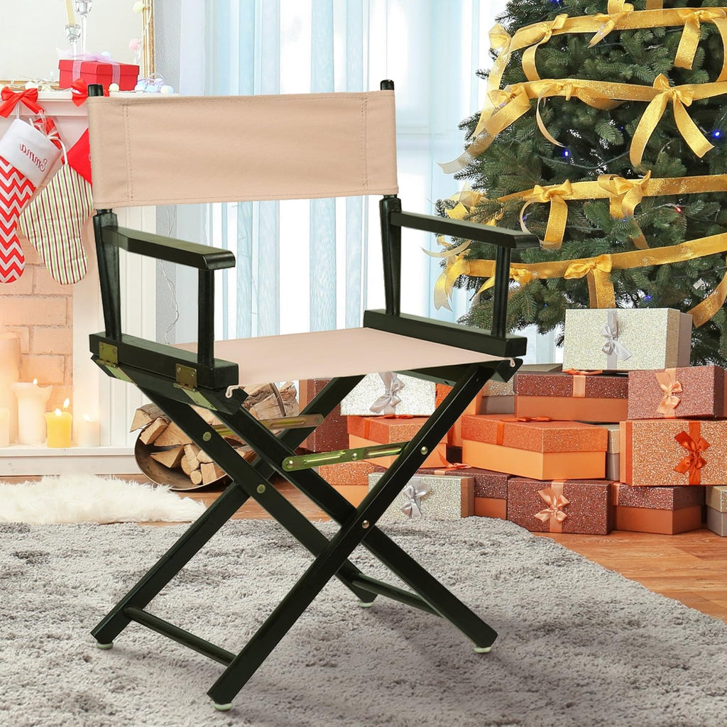 Casual Home 18" Director's Chair Black Frame with Tan Canvas