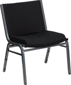 EMMA + OLIVER Big & Tall 1000 lb. Rated Black Fabric Stack Chair