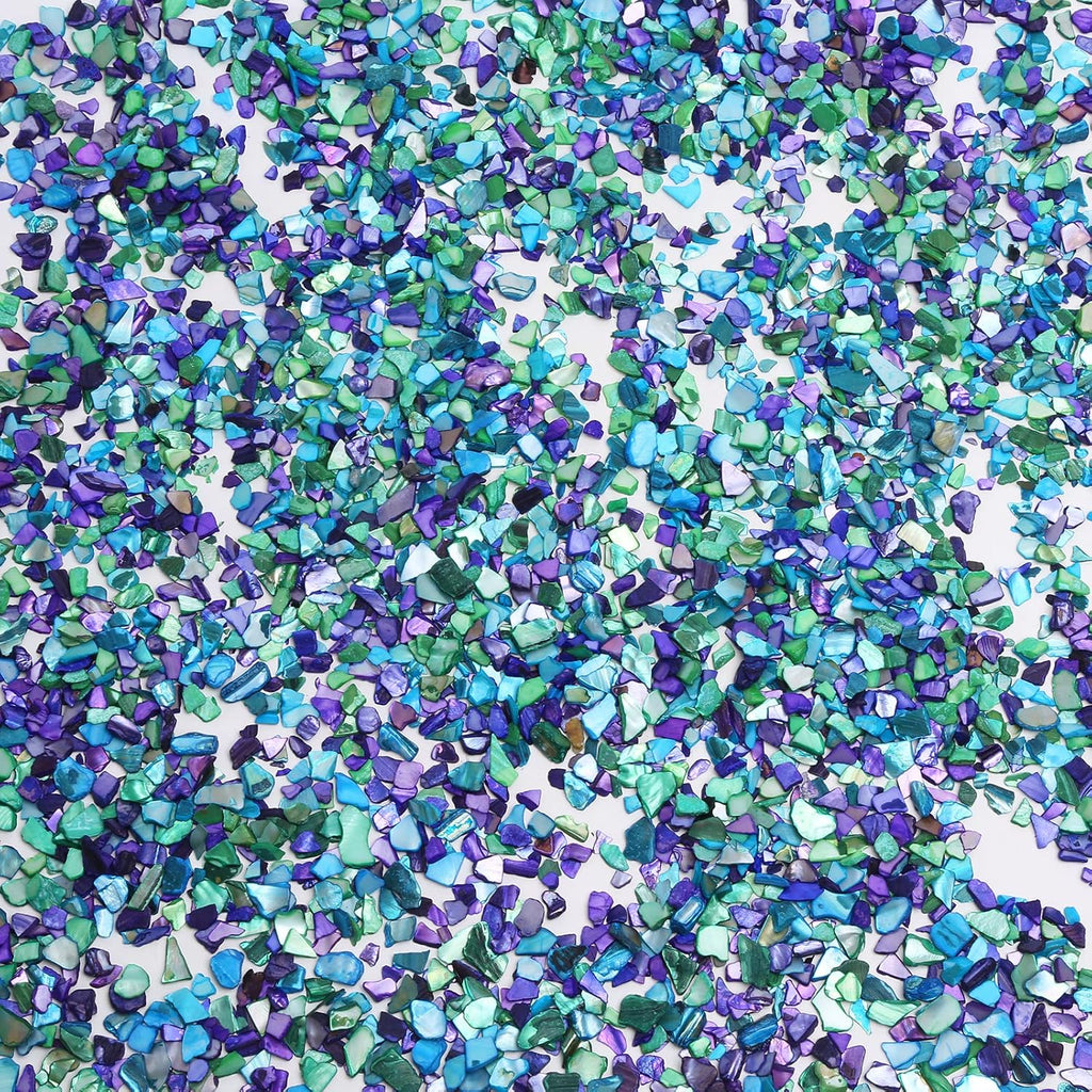 QICQDRAM Crushed Shells for Crafts 2 LBS(32OZ) Small Natural Crushed Shells Bulk, for Crafts DIY Beaching Wedding Decoration Vase Fillers