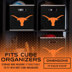 Franklin Sports NCAA College Team Fabric Storage Cubes Made to Fit Storage Bin Organizers