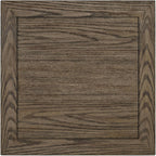 ROME + OAK Tate Farmhouse End Table, Wooden Home Accent Furniture with Shelf, Weathered Brown and Cream - for Living Rooms, Bedrooms, or Entryways