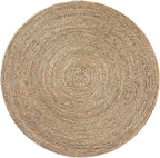 bali & pari Fumito Handwoven Seagrass End Table - Round Boho Side Table