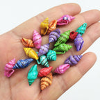 PEPPERLONELY Dyed Assorted Colors Dove Tiny Sea Shells, 4 OZ Apprx.500+ PC Shells, 1/2 Inch