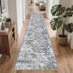 Runners for Hallways Ultra Non-Slip 2x10 Long Runner Rugs Washable Abstract Tear and Stain Resistance No Pile Lightweight Modern Rug Runners for Entryway, Kitchen, Walkway, Entrance, Multi