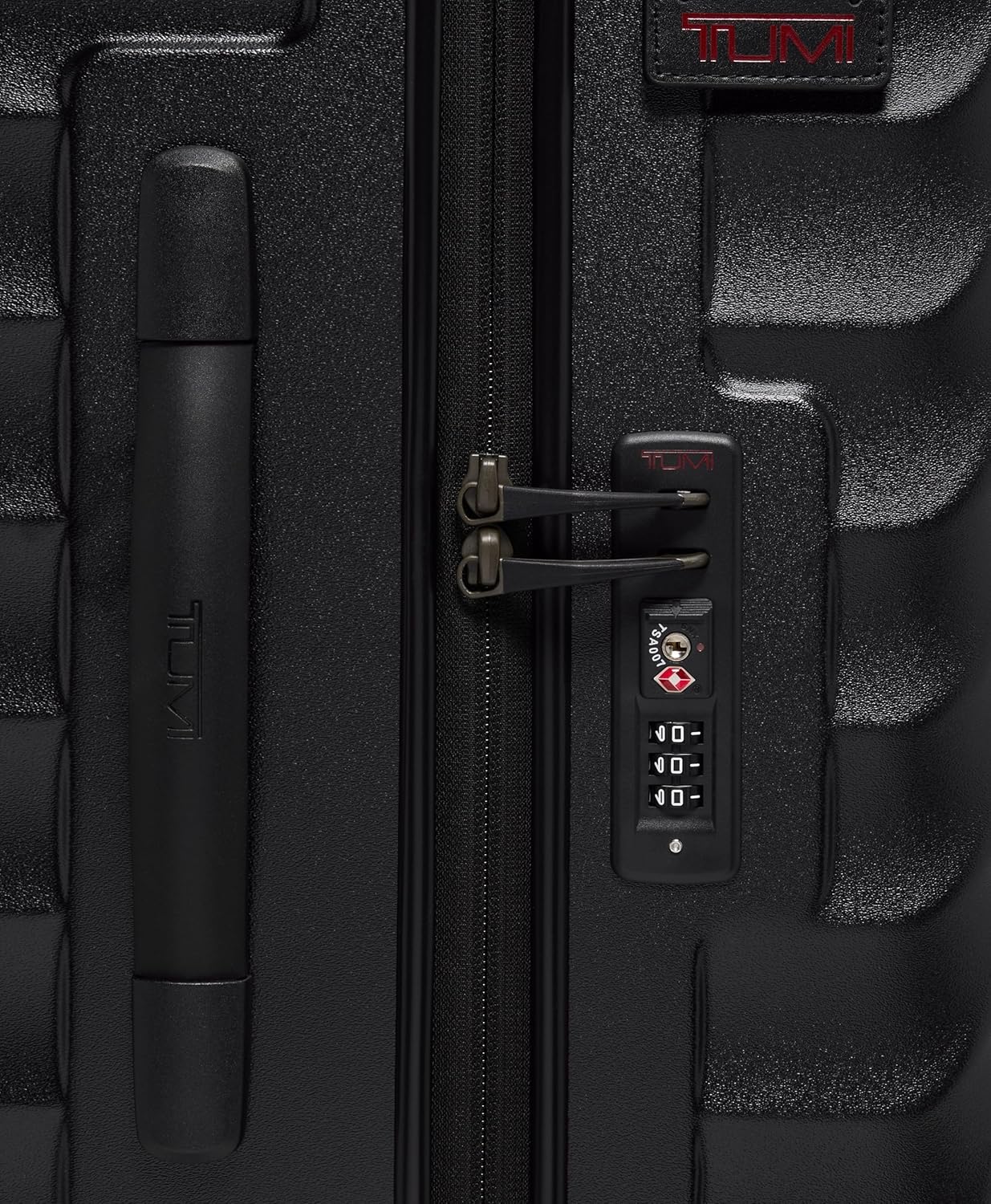 TUMI - 19 Degree Large Trunk - 4-Wheeled Durable Hard Shell Checked Luggage - TSA Lock - 31.3" X 15.8" X 14.8" - Black Texture