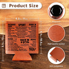 LEJIAJINW 50th Birthday Gift 50 Year Old Birthday Gifts for Men Women, Cheers to 50 Years Vintage 1976 Leather Can Sleeve, Funny 50th Birth Party Decoration Gift for Dad, Mom, Husband, Wife, Grandpa