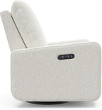 Graco Teddi Power Recliner Swivel Glider, Electronic Power Recline, Oeko-TEX 100 Certified, USB-A & USB-C Charger, Premium Cushioning & Comfort – (Ivory Boucle)