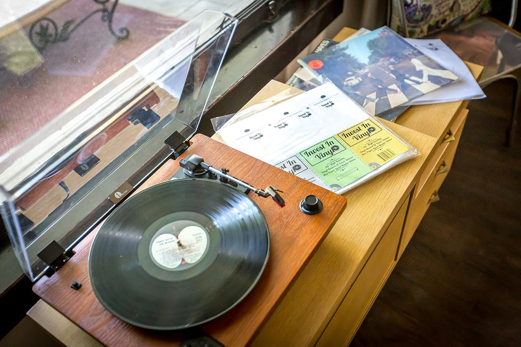Invest In Vinyl 50 Master Sleeves Rice Paper Anti Static LP Inner Sleeves for Vinyl Records Provide Your LP Collection with The Proper Protection
