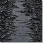 NANKAI Art Hand-Painted Thick Texture Black Canvas Art 24x24 inch Abstract Oil Home Wall Art Deco Painting