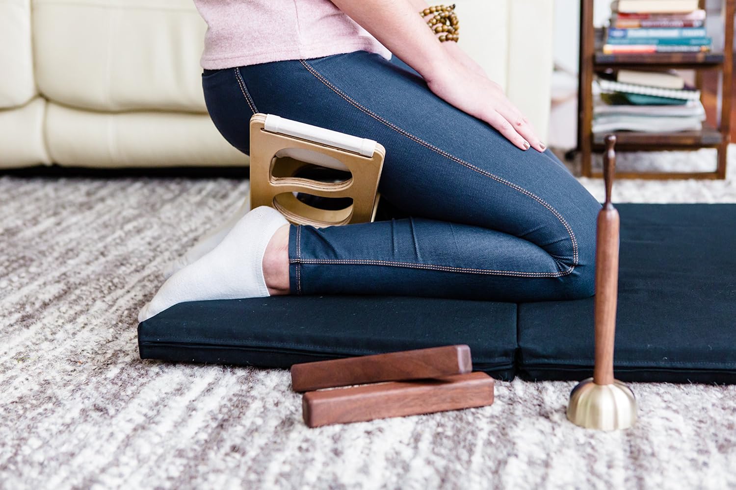 Still Sitting Nomad Meditation Bench (Large, Natural)