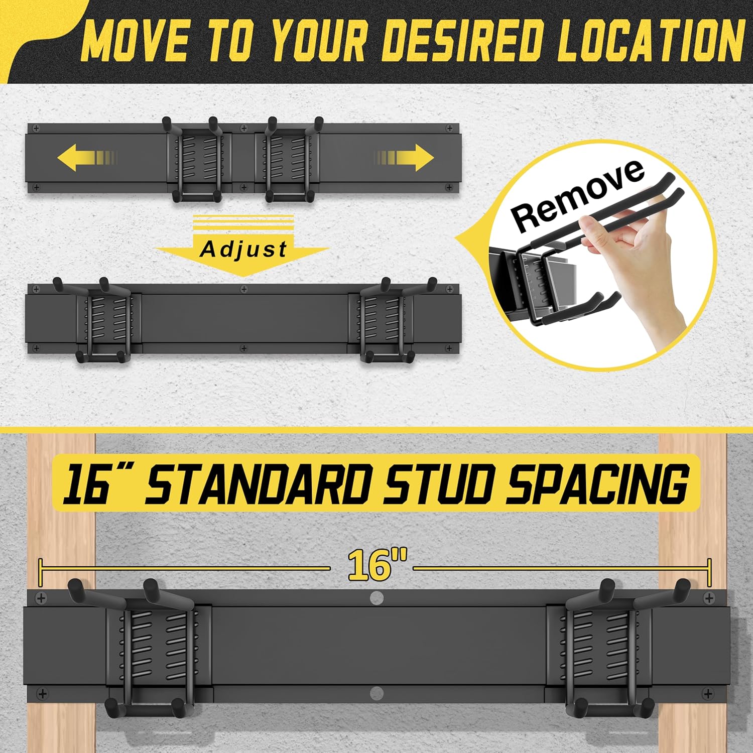klasit Garage Wall Organizer,21Pack Carries 1200 lbs,Garden Tool Organizer 99in With Large Storage Space,Easy Assembly, Sturdy Design,for Efficient Tool Storage Garage Organization