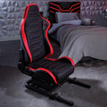 X Rocker Chicane Racing Sim Cockpit Chair, Racing Rear Seat Frame, Adjustable Sliders & Height, Black