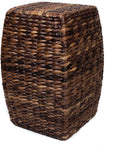 BIRDROCK HOME Seagrass Accent Stool | Made of Hand Woven Seagrass | 21 inch Stool