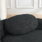 Full Foam Chaise Lounge Chair Indoor, Boucle Upholstered Boneless Chaise Lounge Sofa Bed, Right Facing Leisure Cloud Recliner Couches Sleeper Daybed for Living Room