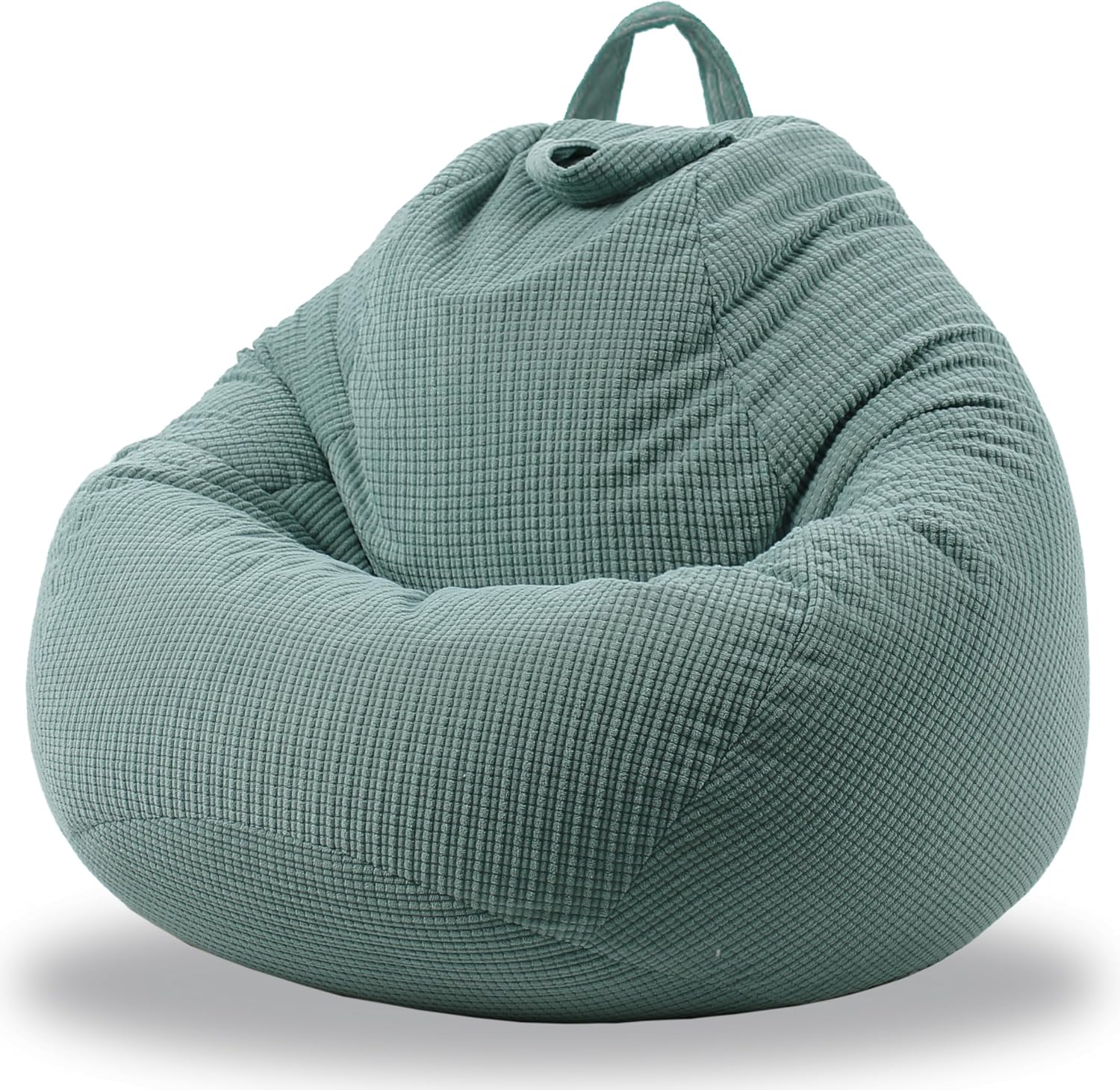 ENBAOHUI Stuffed Animal Storage Bean Bag Chair Cover (No Filler) Washable Ultra Soft Corduroy Bean Bag Cover for Organizing Plush Toys, Bean Bag for Adults