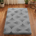 Japanese Floor Mattress, 3.5" Thicken Futon Mattress Tatami Mat with Non-Slip Bottom,Removable Washable Cover,Foldable Mattress Tatami Mat Sleeping Pad,Grey Geometric,Full（80’‘x48''