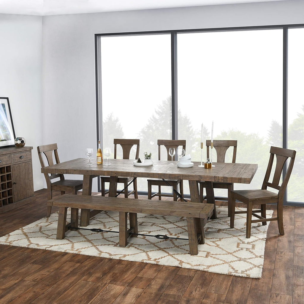 Kosas Home Dining Bench, Desert Gray