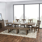 Kosas Home Dining Bench, Desert Gray