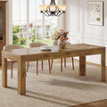 Tribesigns Dining Table for 6-8, 78.7-Inch Long Rectangle Kitchen Table, Modern Simple Kitchen Dining Room Furniture, (78.74" L x 27.56" W), Brown