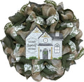 All Occasion Wreath, Luxury Handmade - Home Sweet Home Welcome” Front Door Decor, 24 or 28 Inch